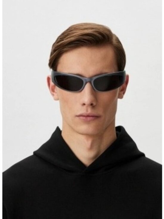 NEW BALENCIAGA BB0290S 002 GRAY UNISEX SUNGLASSES BALENCIAGA EYEWEAR main image 12